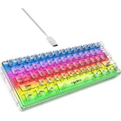 Resim Sones Hxsj V700t 61 Tuşlu Kablolu Membran Rgb Arkadan Aydınlatmalı Mekanik Klavye 