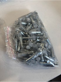 Resim BAŞKAN YAPI HIRDAVAT Plastik Başlı ŞEFFAF Metal Raf Pimi 100 Adet - Raf Pimleri - Tek Ebat 