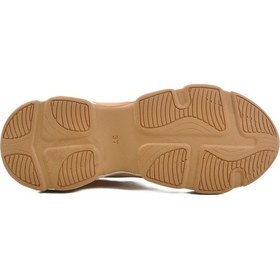 Resim Aspor Bej Taba Fileli Kadın Spor Ayakkabı Sneaker Çok Renkli 