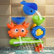 Resim Çocuklar için Banyo Oyuncakları, Emme Kupası ile Su Tekerleği, Dönen Fonksiyon, Banyo Oyuncakları ile Eğlenceli Banyo Anıları. 