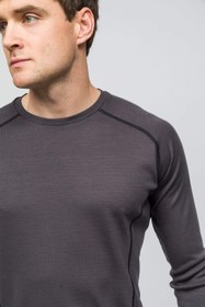 Resim Thermawool %100 Merino Yünü Termal İçlik Üst 195 gr - Antrasit - S 