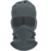 Resim Aotu Yumuşak Polar Polar Boyun Körüğü Kış Rüzgar Geçirmez Bisiklet Eşarp Sıcak Boyun Kapağı Baş Örtüsü - Gri 