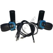 Resim Hsgl Bisiklet Göstergeli Mavi Vites Kolu Beyaz - Mavi 