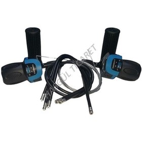 Resim Hsgl Bisiklet Göstergeli Mavi Vites Kolu Beyaz - Mavi 