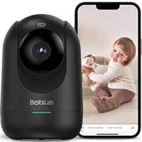 Resim Botslab 360+ C211 2K Pro Wi-Fi 360° Akıllı Güvenlik Kamerası Bebek Monitörü Evcil Hayvan Kamerası İç Mekan Kamerası IP Kamera 