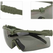 Resim Xindoker Askeri Mühimmat Korumalı Gözlük - Çöl Korumalı, Darbeye Dayanıklı, Askeri Yeşil, Cs Ve Atış Sporları İçin Haki 