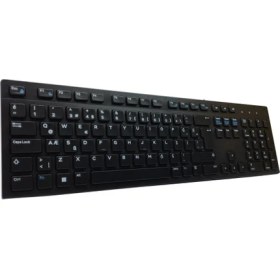 Resim Dell KB216-BK-TUR, Siyah, USB Kablolu, Türkçe Q, Multimedya Klavye 