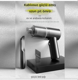 Resim Prohummer Ph214 Kablosuz Şarjlı Mini Süpürge 120watt 