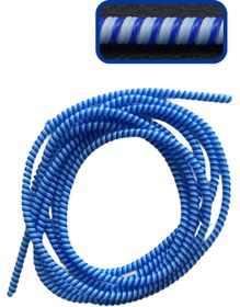 Resim WANNA PROTECT Dayanıklı Şarj Aleti Kablosu Spiral Kablo Koruyucu Kulaklık Kablosu Koruyucu Sarma Örgü Kılıfı 