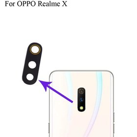 Resim Realme X Arka Kamera Camı Lensi (Çıtasız Sadece Cam) 