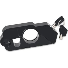 Resim Pengfushop5 Siyah Stil Motosiklet Gidon Kilidi Gidon Fren Kolu Katı Kilit Taklit Çalma Kilidi Çekme Çubuğu (Yurt Dışından) 