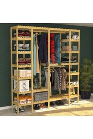 Resim Fokai Wood Maya - Açık Ahşap Gardırop 