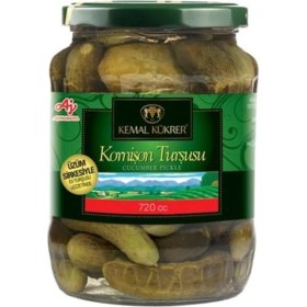 Resim Metra Shop Menashop Kükrer Kornişon Turşu No:2 Cam Kavanoz 720 cc 