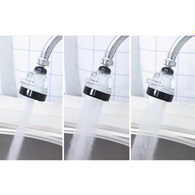Resim Su Tasarruflu 3 Fonksiyonlu Oynar Musluk Başlığı - Şeffaf 