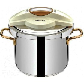 Resim Sıla Hüma Sade Gold Otomatik Düdüklü Tencere Paslanmaz Çelik 6 lt. 