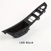 Resim Dashanshop Bmw 5 Serisi F10 F11 F18 Sol Sürücü İç Kapı Kolu Kapağı Siyah Abs Düğmeli 