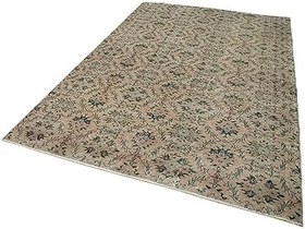 Resim 186x280 cm Kareli Kilim Bej Kareli Yün El Dokuma Modern Geometrik Etnik Eskitme Desenli Boho Oturma Odası Salon Yolluk Koridor Mutfak Halısı 