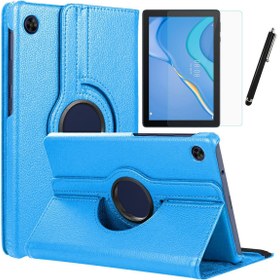 Resim BizimGross Huawei Matepad T10 9.7 Inç Uyumlu Kılıf Uyumlu Dönebilen Kılıf Ekran Dokunmatik Kalem 