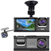Resim Lemestar Üç Kameralı Araç İçi Ve Dışı Full Hd Kayıt Yapan Wıfı Bağlantılı Araç Kamerası 