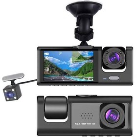 Resim Lemestar Üç Kameralı Araç İçi Ve Dışı Full Hd Kayıt Yapan Wıfı Bağlantılı Araç Kamerası 