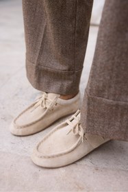 Resim ANGELİNA JONES POET KADİN BEJ GERCEK SUET LOAFER AYAKKABİ 