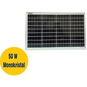 Resim Gesper Energy 50W Watt Monokristal Güneş Paneli 36 Hücre 12 V 
