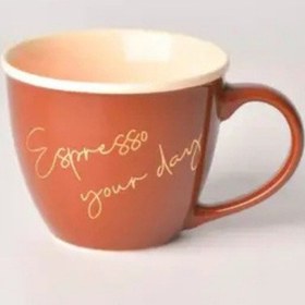 Resim Toprak Tonlarında Porselen Kupa 200 Ml Espresso Fincanı Diğer 