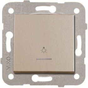 Resim VİKO Artline Novella Light Anahtarı - Saten ( Çerçeve Hariç ) 
