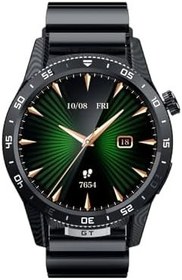 Resim Tecno Watch GT Sesli Görüşme GPS Akıllı Saat Siyah Deri Kordon Hediyeli (Tecno Türkiye Garantili) 