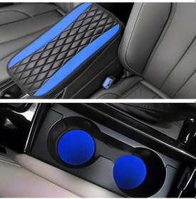 Resim Gaojunshop01 3 Adet Bubble Kolçak Ped Kutusu + 2 Bardak Altlığı Seti Mavi 