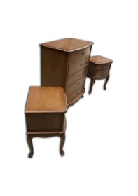 Resim Şifonyer-Komodin Aslan Model Kayın Torna Ayak Bombe Çekmec Parlak Ceviz Eskitme Kulp El Yapım 