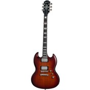 Resim Epiphone SG Prophecy Elektro Gitar (Aged Bengal Tiger Burst) 