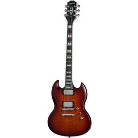 Resim Epiphone SG Prophecy Elektro Gitar (Aged Bengal Tiger Burst) 