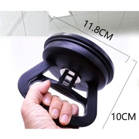 Resim 3D Üçde Büyük Boy Göçük Giderici Güçlü Vantuz Siyah 