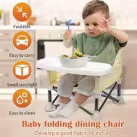 Resim Taşınabilir Katlanır Bebek Yüksek Sandalye - Hafif Alüminyum Alaşımlı, Temizlemesi Kolay & Taşıması Pratik, İç/Dış Mekan Kullanımı için Kompakt Tasarım, Montaj Gerektirmez, Gri, Bebek Sandalyesi, İç Mekan Yemekleri, Modern Bebek Sandalyesi, Dayanıklı Bebek Sandalyesi 