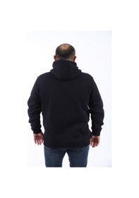 Resim Moc Grande Mocgrande Büyük Beden Erkek Basic Sweat Kapüşonlu 11700 Sıyah Siyah 