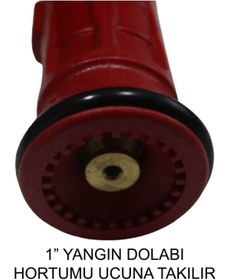 Resim Genel Markalar 1 inç (25mm) Plastik Yangın Dolabı Sis Lansı-Yangın Dolap Nozulu 