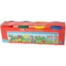Resim Faber Castell Oyun Hamuru 4 Renk Klasik Renkler 