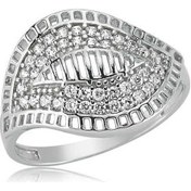 Resim Stillove Gümüş Yaprak Kadın Yüzük 