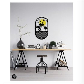 Resim Flamingo Glow Dekoratif Metal Duvar Tablosu Metal - Siyah 