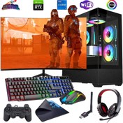 Resim ROGAME İ7 12700f 16gb Ddr4 512gb M2 8gb Rtx4060 24" 100hz Monitörlü Oyun Bilgisayarı (GAMİNG SET) 