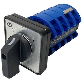 Resim Döner Anahtar Açma-kapama-açık 3 Pozisyon 4 Faz 20a 500v Çift Hızlı Motor Anahtarı Küçük Plaka Değiştirme Kam Anahtarı Lw8-20 Gösterildiği Gibidir. 
