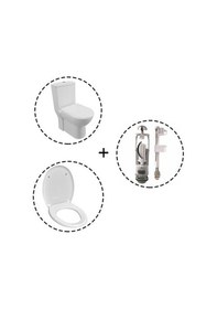 Resim Serel Friendly Kanalsız Btw Duvara Sıfır Klozet Seti 4 Parça Set.6784sts110h 