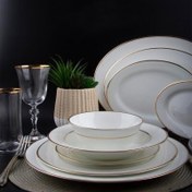Resim Evaliza Classic Gold 60 Parça 12 Kişilik Yemek Takımı 