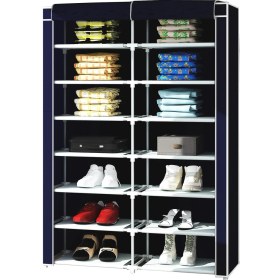 Resim Teknor 2 Bölmeli Bez Dolap Bez Ayakkabılık Lacivert 