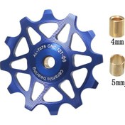 Resim Teltree Bisiklet Vites Makinası Seramik Güdüm Tekerleği - 14t Mavi, Dağ Ve Yol Bisikletleri İçin Dayanıklı Metal Konstruksiyonu 