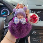 Resim Silver1 Gıoıo Yeni Ipek Eşarp Anahtarlık Kişiselleştirilmiş Inci Papyon Çanta Çekicilik Dokuma Anahtarlık (Yurt Dışından) 