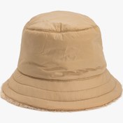 Resim Kadın Bucket Şapka Peluş Astarlı Su İtici Çift Taraflı 
