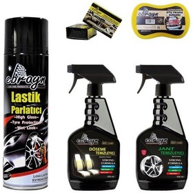 Resim Lastik Parlatıcı Döşeme Jant Temizleyici Sünger Ebrayn 6 Prç 