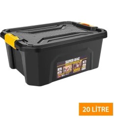 Resim Super Kilitli Saklama Kutusu 20 Litre Bagaj Düzenleyici 